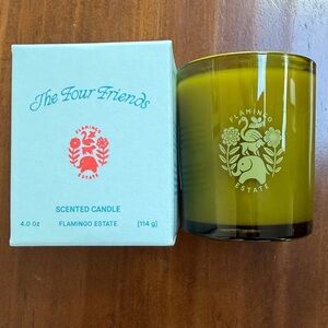 Flamingo Estate The Four Friends Candle (4 oz ) Exclusively from the Bhutan Box